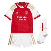 Otroški Nogometni dresi Arsenal Thomas Partey #5 Domači 2023-24 Kratek Rokav (+ Kratke hlače)